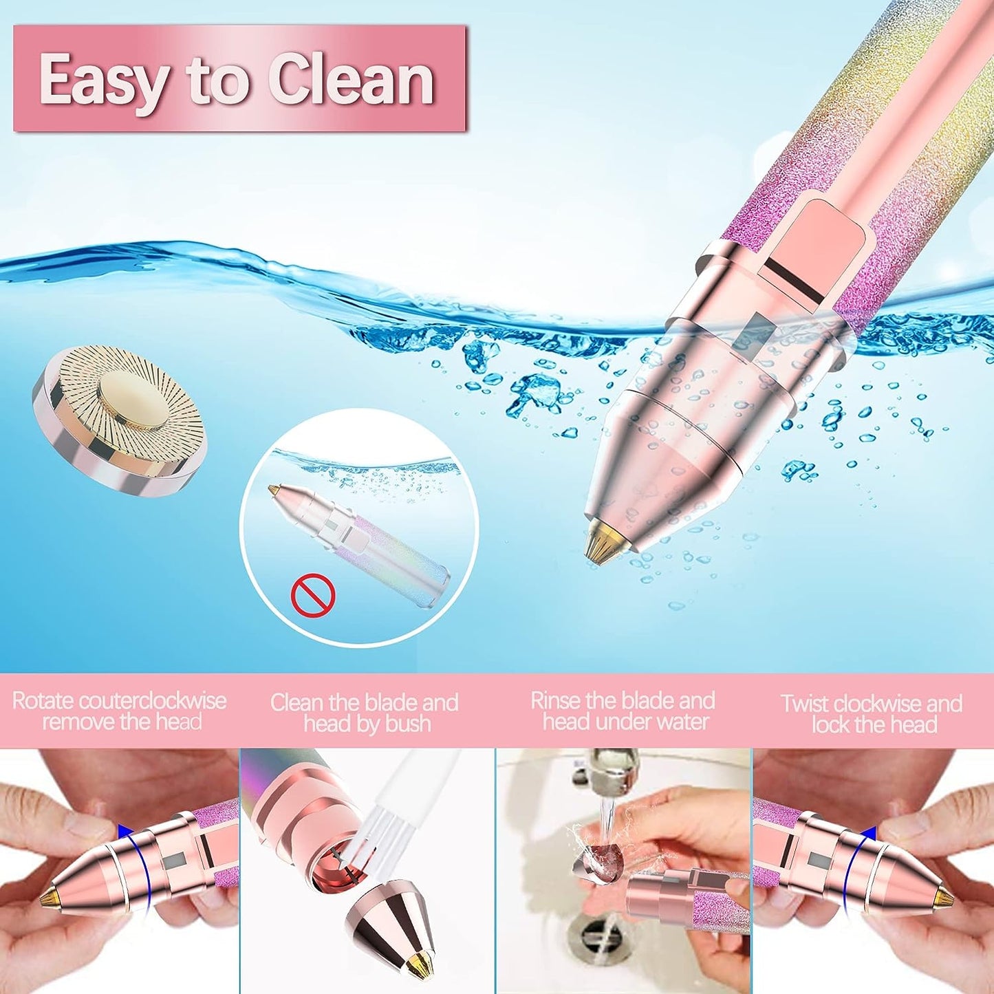2 in 1 Facial Hair Remover & Eye Brow Trimmer