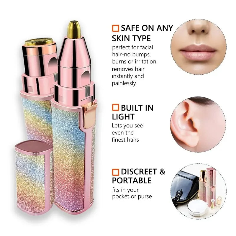 2 in 1 Facial Hair Remover & Eye Brow Trimmer